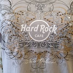HARD ROCK CAFE "NEW ORLEANS" SZ L GRAY